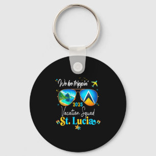 St. Lucia Vacation Family Friends Trip Cruise 2025 Key Ring
