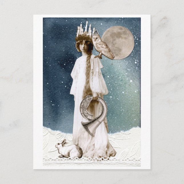 St. Lucia Winter Greetings Card (Front)