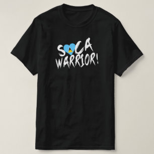 St Lucian Soca Warrior Saint Lucia Flag Carnival T-Shirt