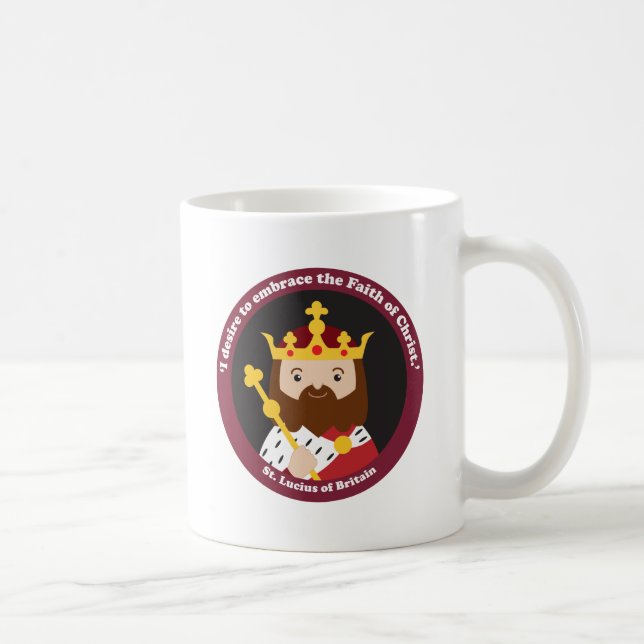 St. Lucius of Britain Coffee Mug (Right)