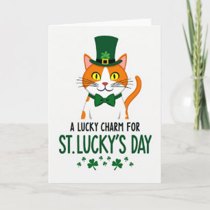 St Luckys Day Faux Gold Foil Card