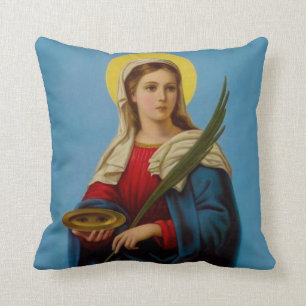 St. Lucy Catholic Saint of Eyes Cushion