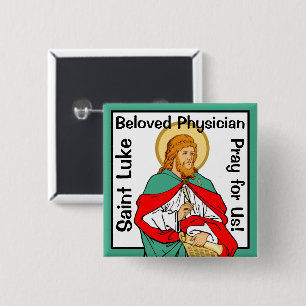 St. Luke, Beloved Physician (RLS 08; MedVers.) 15 Cm Square Badge