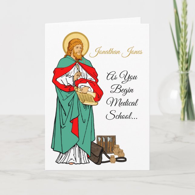 St. Luke, Beloved Physician (RLS 08; MedVers.) Card (Front)