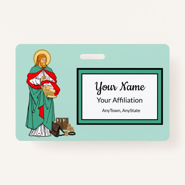 St. Luke, Beloved Physician (RLS 08; MedVers.) ID Badge (Front)