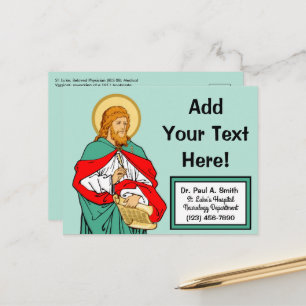 St. Luke, Beloved Physician (RLS 08; MedVers.) Postcard