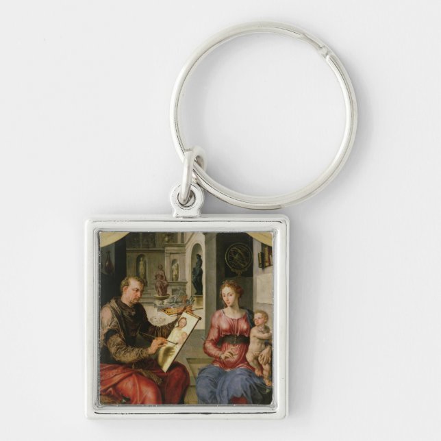 St. Luke Painting the Virgin, c.1545 Key Ring (Front)