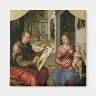 St. Luke Painting the Virgin, c.1545 Magnet