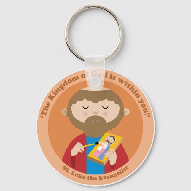 St. Luke the Evangelist Key Ring (Front)