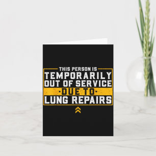 st Lung Transplant Surgery Recovery Gag Cancer Card