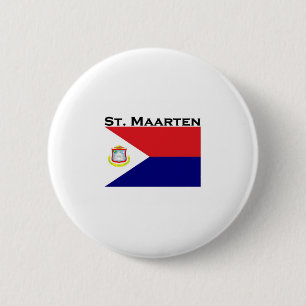 St. Maarten 6 Cm Round Badge