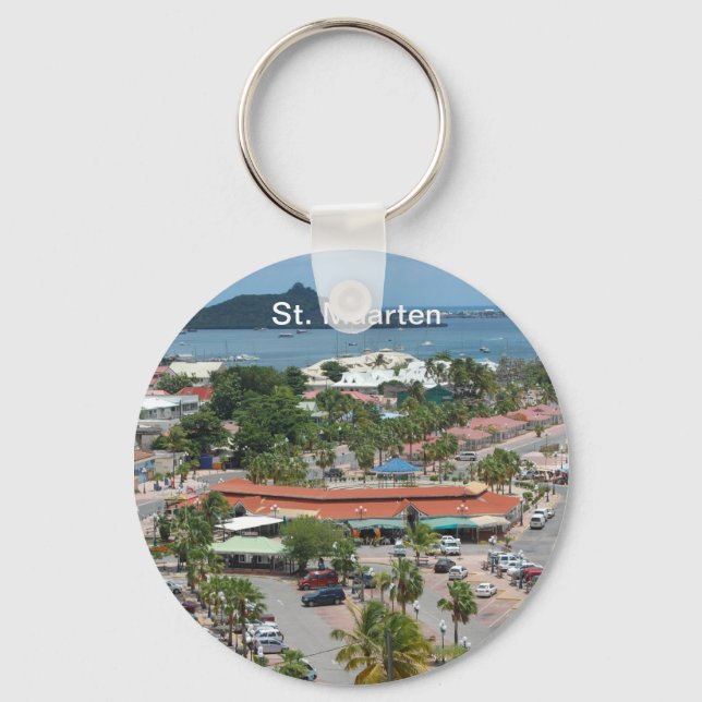 St. Maarten - Marigot Bay Keychain (Front)