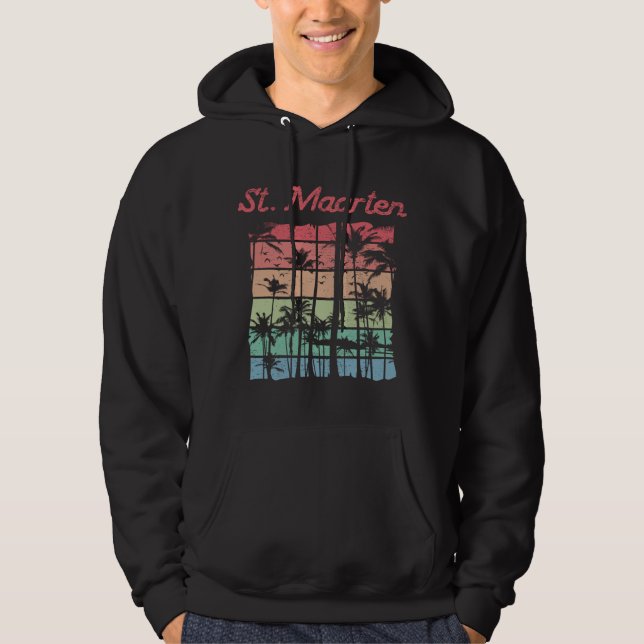 St. Maarten Rainbow Colours Sint Martin Hoodie (Front)