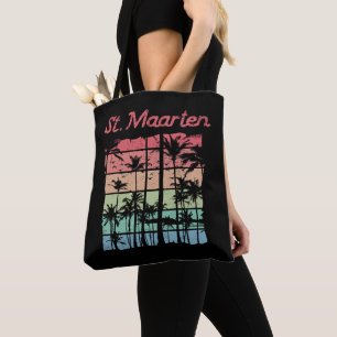 St. Maarten Rainbow Colours Sint Martin Tote Bag