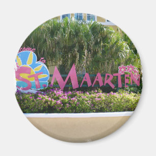 St. Maarten Sign Magnet