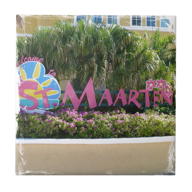 St. Maarten Sign Tile (Front)
