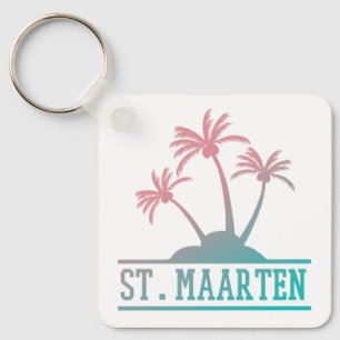 St. Maarten   Sint Martin Gradient  Key Ring
