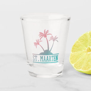 St. Maarten   Sint Martin Gradient Shot Glass