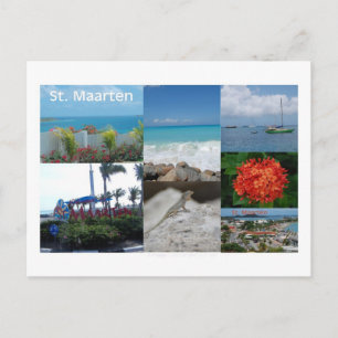 St. Maarten-Sint Martin Photography Collage Postcard