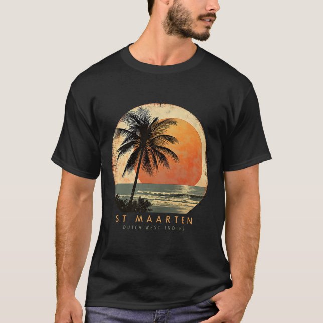 St. Maarten Smx Beach Surfing Travel St. Martin Va T-Shirt (Front)