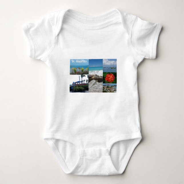 St. Maarten-St. Martin Photo by A. Celeste Sheffey Baby Bodysuit (Front)