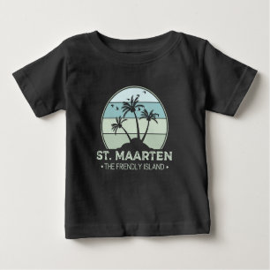 St. Maarten The friendly Island retro Sint Martin Baby T-Shirt
