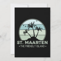 St. Maarten The friendly Island retro Sint Martin