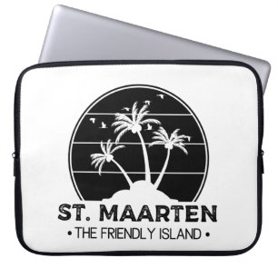 St. Maarten The friendly Island Sint Martin Laptop Sleeve