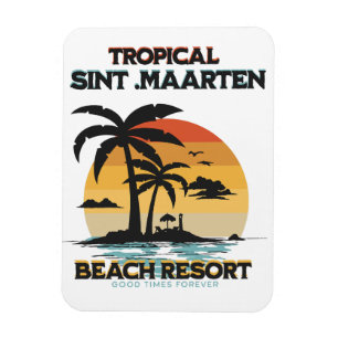 St. Maarten Tropical Beach Resort Magnet