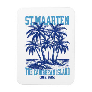 St. Maarten, Tropical Caribbean Island Magnet