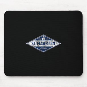 St. Maarten Vintage Dge Men Women Cruise Vacation Mouse Pad