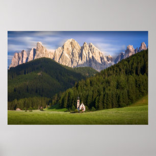 St. Magdalena Val di Funes Poster