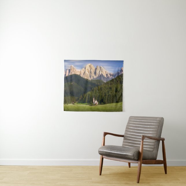 St. Magdalena | Val di Funes Tapestry (In Situ (Horizontal))