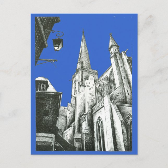 St. Malo Cathedral Postcard (Front)