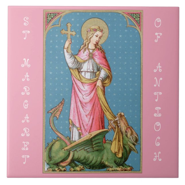 St. Margaret of Antioch (SAU 038) Ceramic Tile (Front)