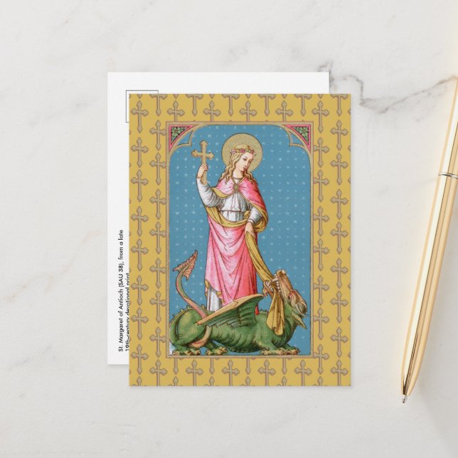 St. Margaret of Antioch (SAU 038) Postcard (Front/Back In Situ)