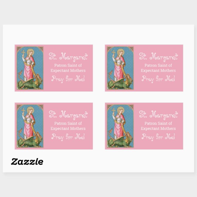 St. Margaret of Antioch (SAU 038) Rectangular Sticker (Sheet)