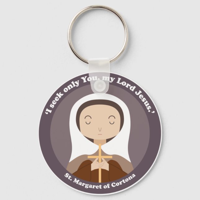 St. Margaret of Cortona Key Ring (Front)
