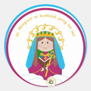 St. Margaret of Scotland Classic Round Sticker