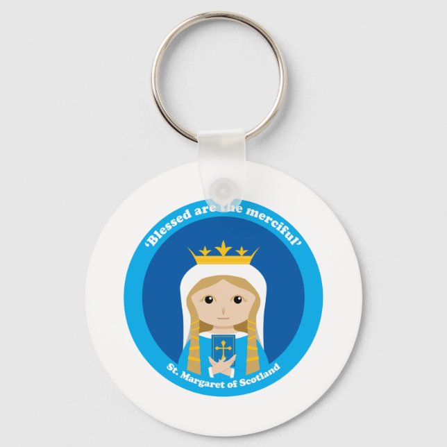 St. Margaret of Scotland Key Ring (Front)