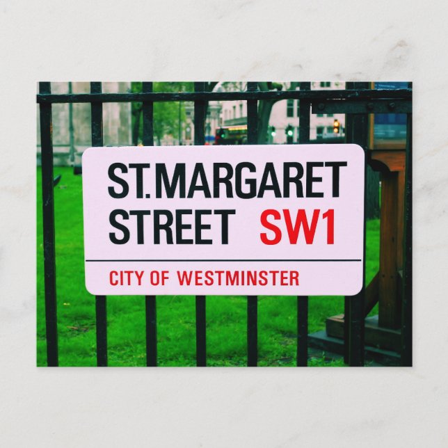 St. Margaret Street - Westminster Postcard (Front)