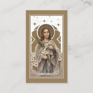 St. Maria Goretti Catholic  Prayer Holy Card