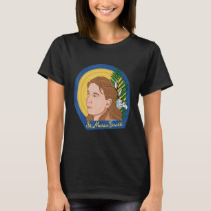St  Maria Goretti Purity Catholic Saints Lily Symb T-Shirt
