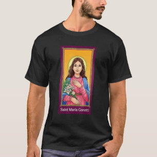 St Maria Goretti Purity Catholic Saints Lily Symbo T-Shirt