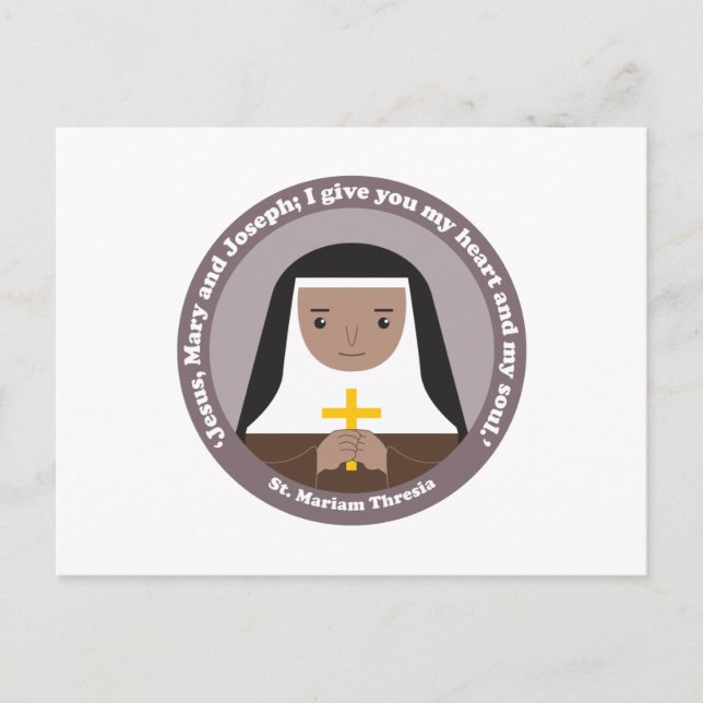 St. Mariam Thresia Postcard (Front)
