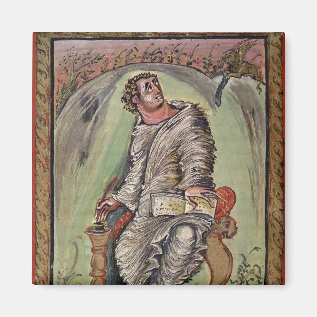 St. Mark at his desk Magnet (Front)