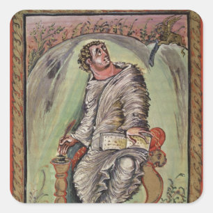St. Mark at his desk Square Sticker