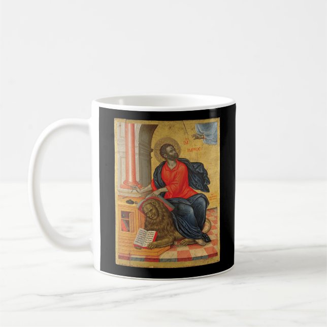 St. Mark - by Tzanes Emmanuel (1657) Coffee Mug (Left)