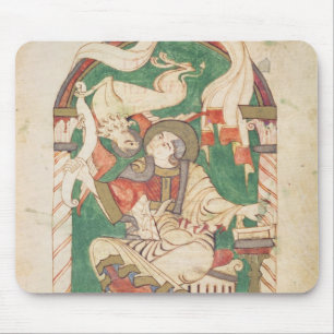 St. Mark, from a gospel from Corbie Abbey Mouse Pad
