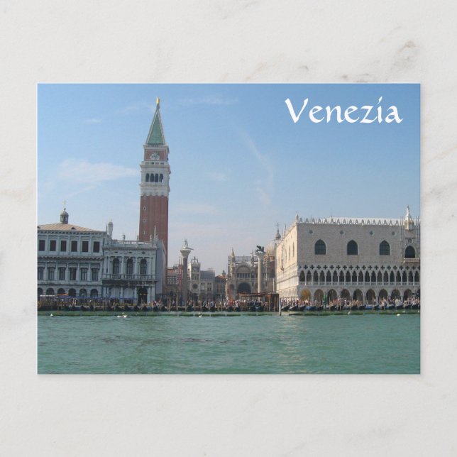 St. Mark’s Square from the Grand Canal Postcard (Front)